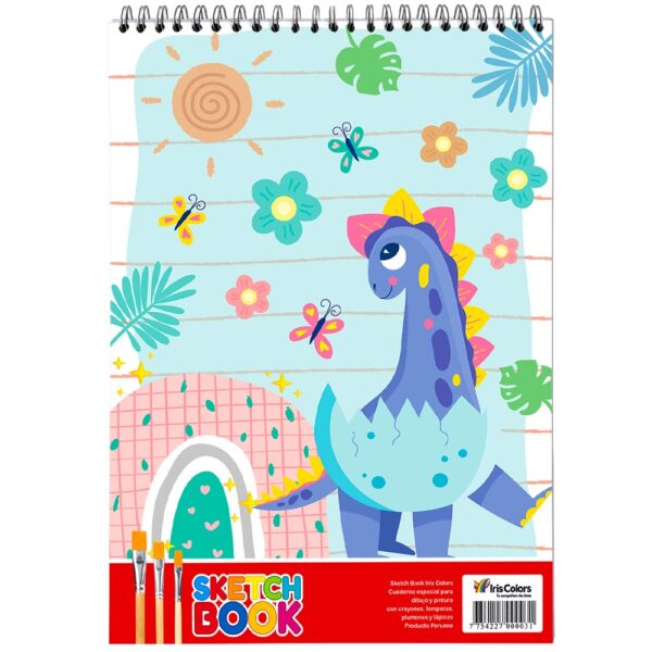 SKETCH BOOK IRIS COLORS ESPIRALADO S/MARCO X30HJS - Imagen 3