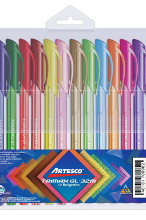BOLIGRAFO ARTESCO TRIMAX GL-32M COLORES ESTX12 (1.0MM)