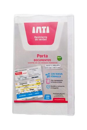FUNDA INTIFAN SOAT C/SOLAPA (11X18.5CM)