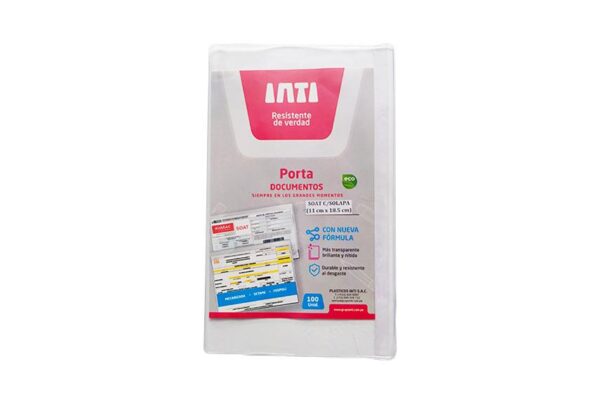 FUNDA INTIFAN SOAT C/SOLAPA (11X18.5CM)