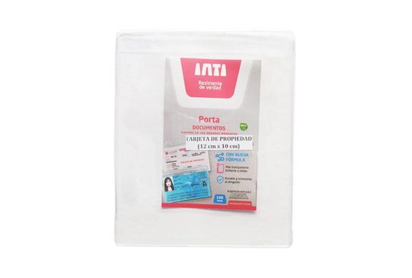FUNDA INTIFAN TARJETA DE PROPIEDAD (12X10CM)