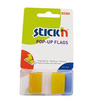 BANDERITA STICKN 26010 45X25MM AMARILLO (50HJS)