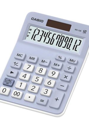 CALCULADORA CASIO MX-12B AZUL PASTEL