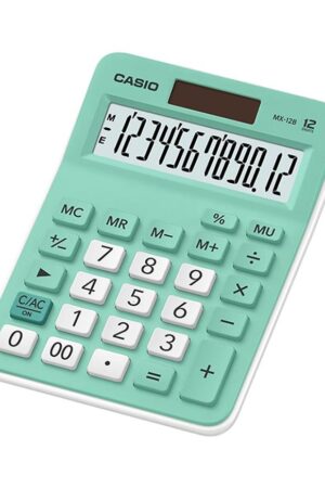 CALCULADORA CASIO MX-12B VERDE PASTEL