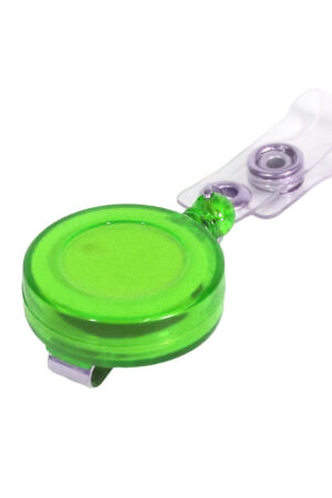 GANCHITOS P/FOTOCHECK T/YOYO VERDE TRANSPARENTE
