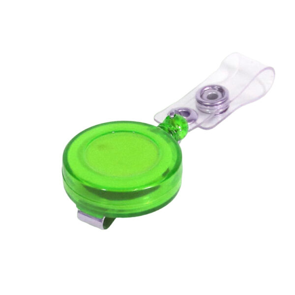 GANCHITOS P/FOTOCHECK T/YOYO VERDE TRANSPARENTE