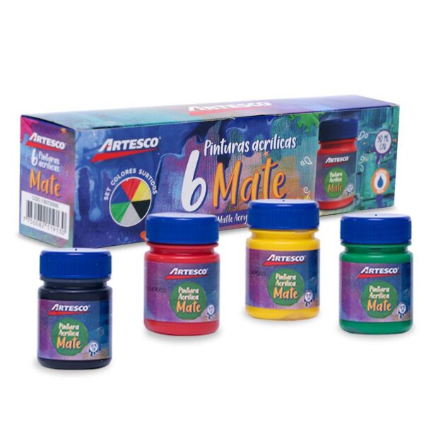 PINTURA ACRILICA ARTESCO MATE ESTX6