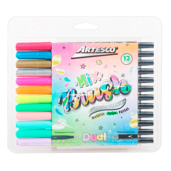 PLUMON ARTESCO BRUSH MARKER ESTX12 MIX
