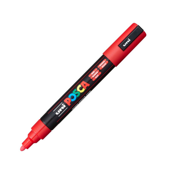 PLUMON POSCA 5M ROJO (2.5MM)