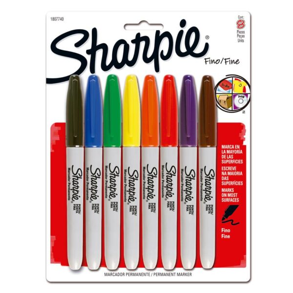 PLUMON SHARPIE ESTX8 COLORES