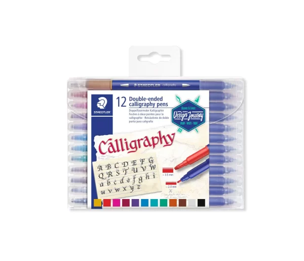 PLUMON STAEDTLER 3005 DOBLE PUNTA CALIGRAFIA ESTX12
