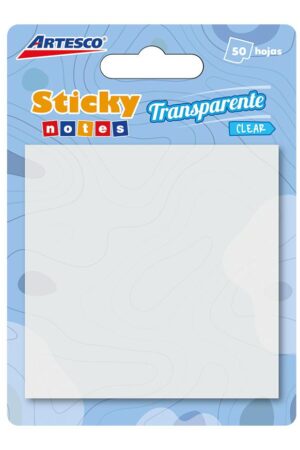 POST IT ARTESCO 654 TRANSPARENTE CLEAR 3X3 (50HJS)