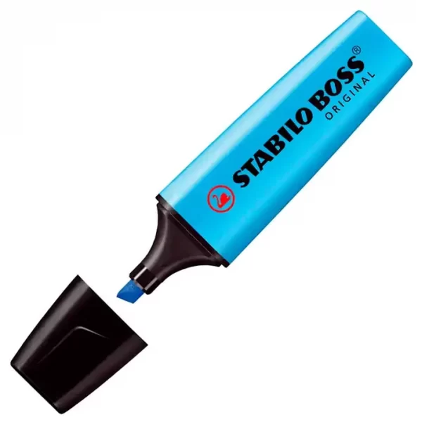 RESALTADOR STABILO BOSS 70/31 FLUORESCENTE CELESTE