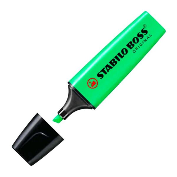 RESALTADOR STABILO BOSS 70/33 FLUORESCENTE VERDE