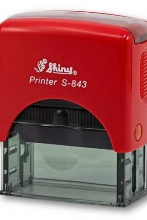 SELLO SHINY S-843 PRINTER ROJO SOLIDO (18X47MM)