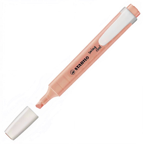 RESALTADOR STABILO SWING COOL 275/126-8 PASTEL DURAZNO