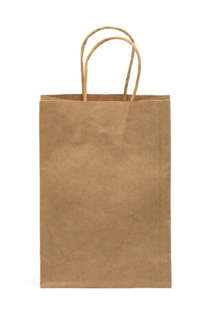 BOLSA KRAFT C/ASA TWIST 18.5X34.5X10CM (70GR)