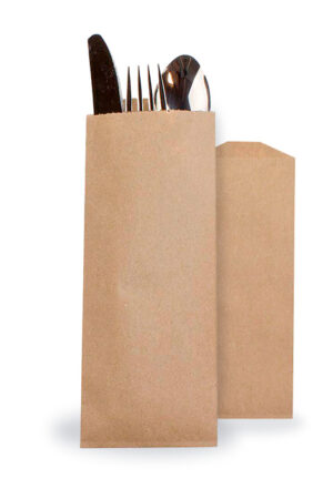 BOLSA KRAFT P/CUBIERTOS 10X25CM (50GR)