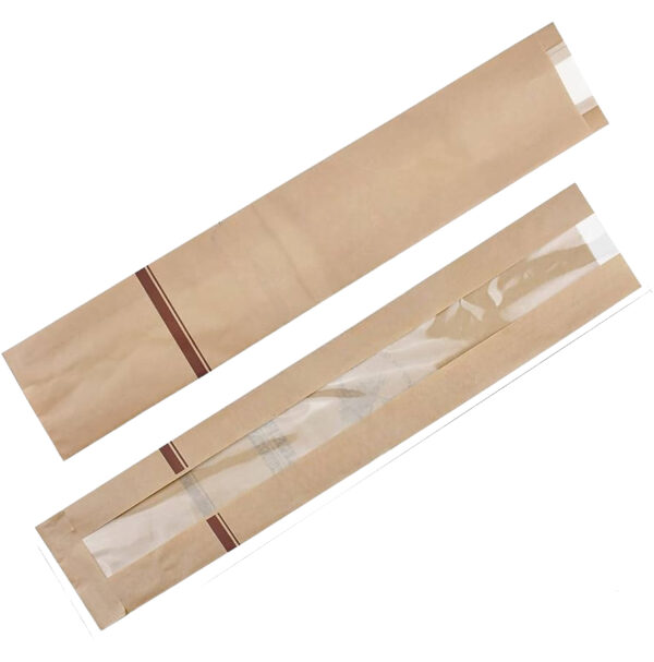 BOLSA KRAFT PARA BAGUETE 14X60CM (50GR)