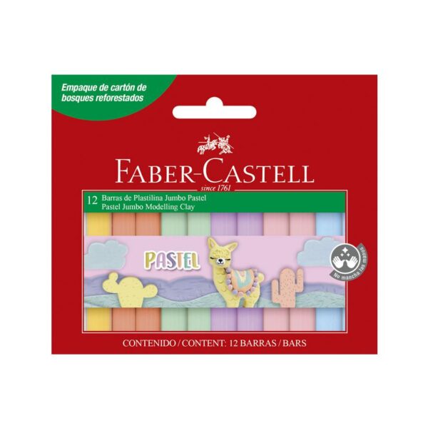 PLASTILINA FC JUMBO PASTEL X12