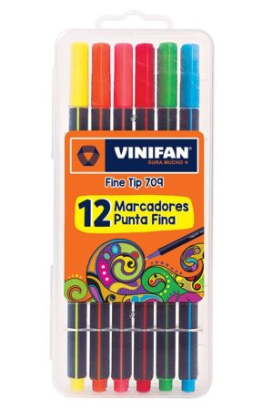 PLUMON VINIFAN 709 FINE TIP ESTX12 COLORES