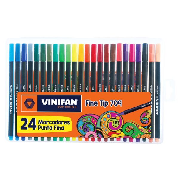 PLUMON VINIFAN 709 FINE TIP ESTX24 COLORES