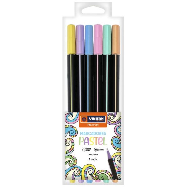 PLUMON VINIFAN 709 FINE TIP ESTX6 PASTEL