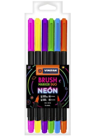 PLUMON VINIFAN BRUSH MARKER DUO ESTX6 NEON