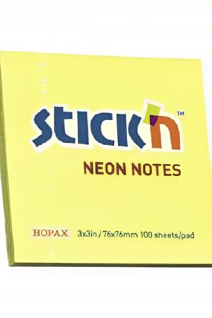 POST IT STICKN 21133 AMARILLO NEON 3X3 (100HJS)