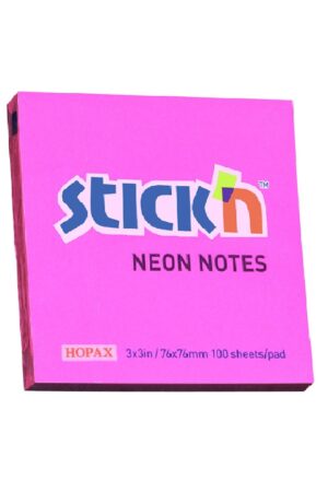 POST IT STICKN 21165 FUCSIA NEON 3X3 (100HJS)