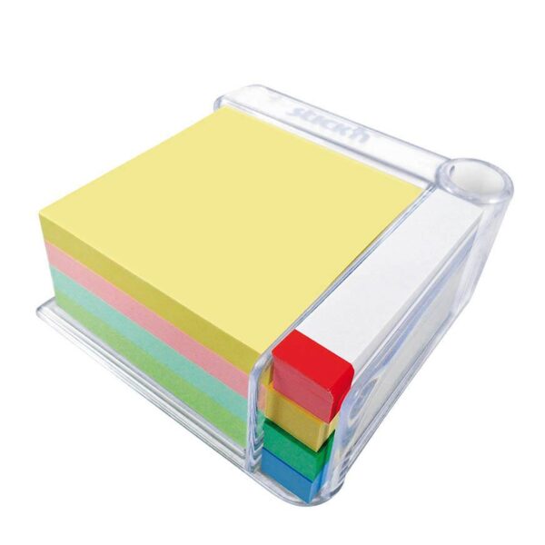 POST IT STICKN 21271 CUBO PASTEL C/DISP. 3X3 4COL. (400HJS)