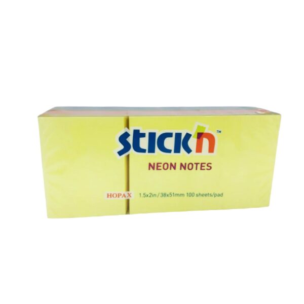 POST IT STICKN 21532 NEON 1.5X2 12TACOS (100HJS)