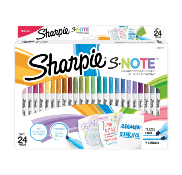 RESALTADOR SHARPIE NOTE PASTEL ESTX24