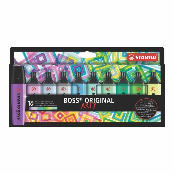 RESALTADOR STABILO BOSS ARTI ESTX10 COLORES FRIOS