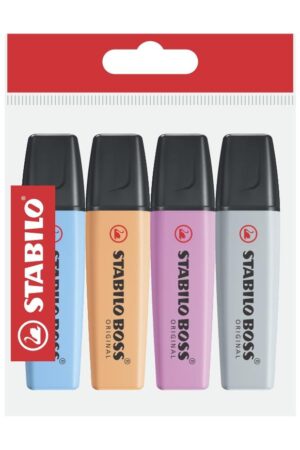 RESALTADOR STABILO BOSS ESTX4 COLORES RETRO