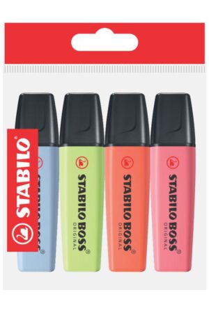 RESALTADOR STABILO BOSS ESTX4 COLORES TROPICALES MIX