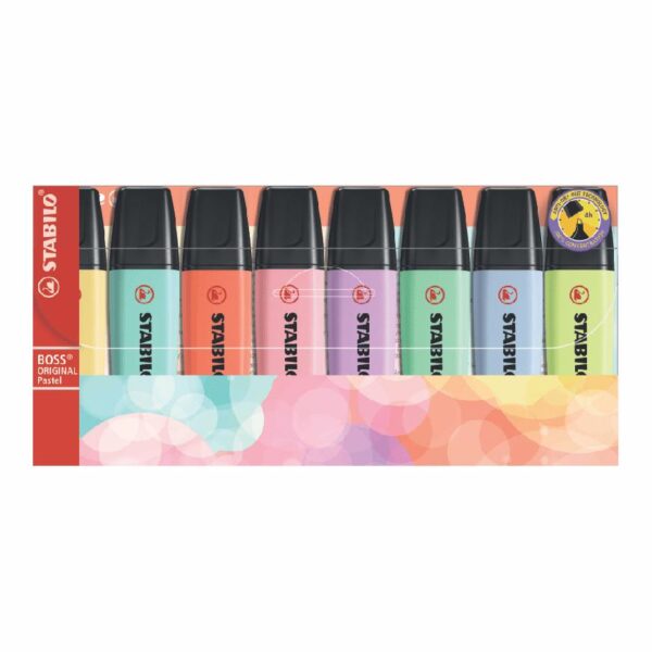 RESALTADOR STABILO BOSS NATURE COLORS ESTX8