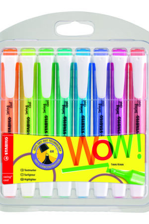 RESALTADOR STABILO SWING COOL ESTX8 COLORES FLUORESCENTE