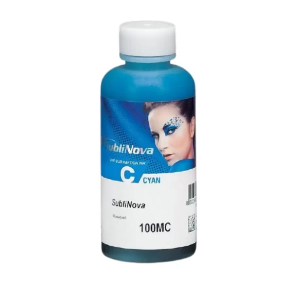 TINTA DE SUBLIMACION SUBLINOVA 100ML CYAN