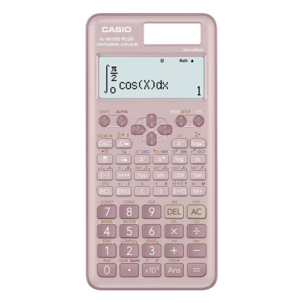 CALCULADORA CASIO CIENTIFICA FX-991ES PLUS2 ROSADO PASTEL (417FUN.)